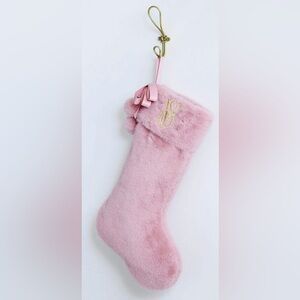 Victoria’s Secret Blush Pink Faux Fur Stocking